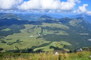 Tiefblick über die gesamte Postalm