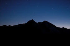 Jupiteruntergang hinter Glockner, Sinewelleck und Fuscherkarkopf