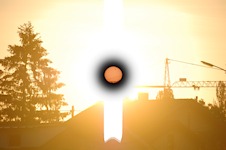Sun, Venus and Crane